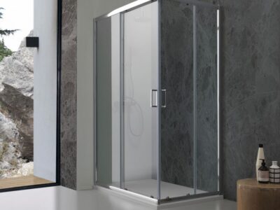 Parlak Profil Şeffaf Cam Duşakabin